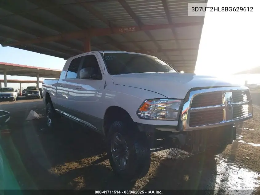 2011 Ram Ram 2500 Laramie VIN: 3D7UT2HL8BG629612 Lot: 41711514