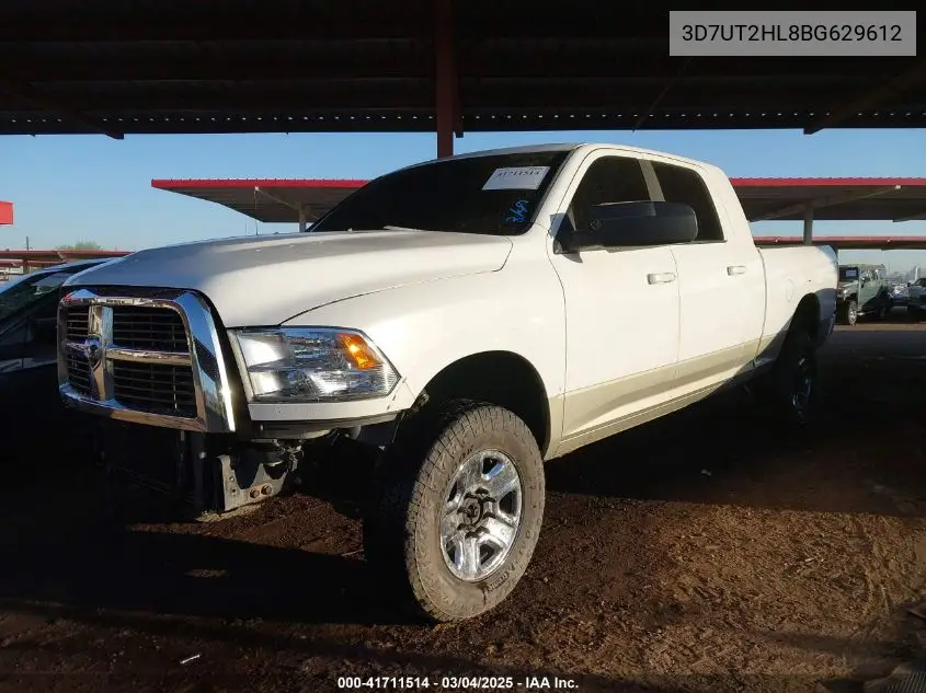 2011 Ram Ram 2500 Laramie VIN: 3D7UT2HL8BG629612 Lot: 41711514