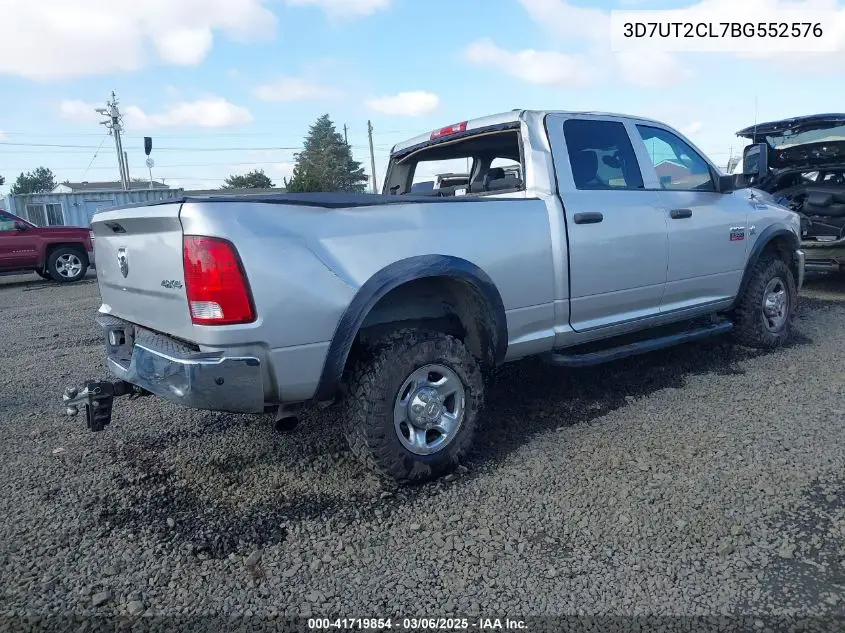 2011 Ram Ram 2500 St VIN: 3D7UT2CL7BG552576 Lot: 41719854