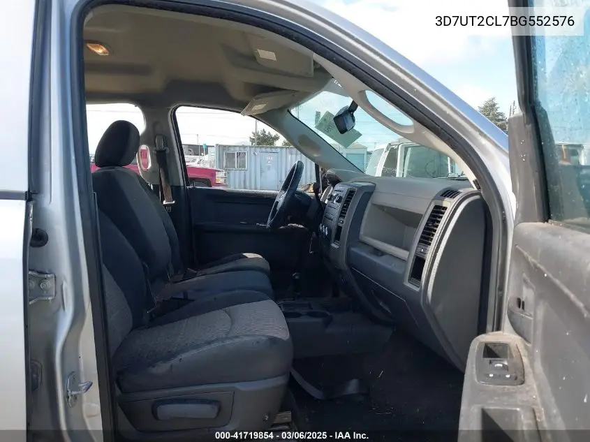 2011 Ram Ram 2500 St VIN: 3D7UT2CL7BG552576 Lot: 41719854