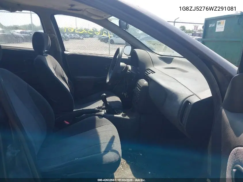 1998 Saturn Sl2 VIN: 1G8ZJ5276WZ291081 Lot: 42632567