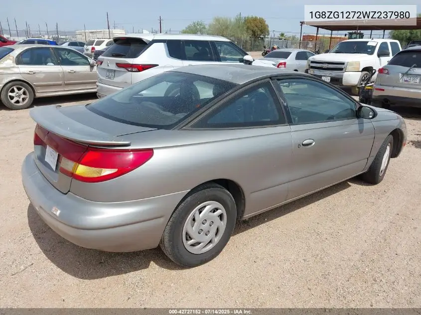 1998 Saturn Sc2 VIN: 1G8ZG1272WZ237980 Lot: 42727152