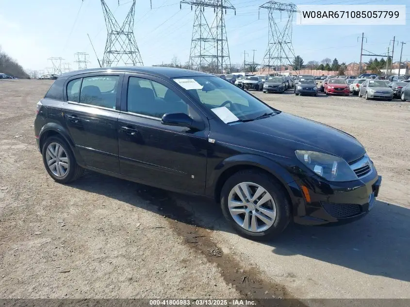 2008 Saturn Astra Xe VIN: W08AR671085057799 Lot: 41800983