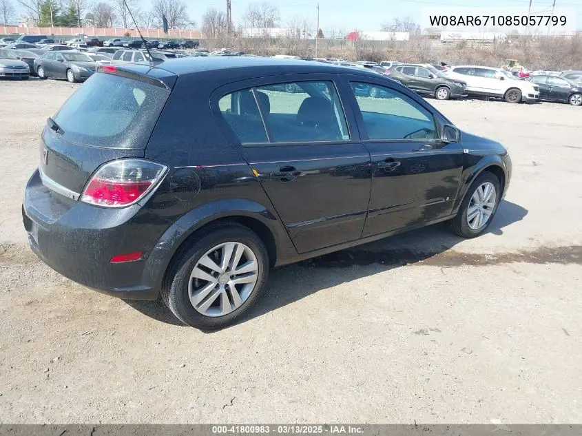 2008 Saturn Astra Xe VIN: W08AR671085057799 Lot: 41800983