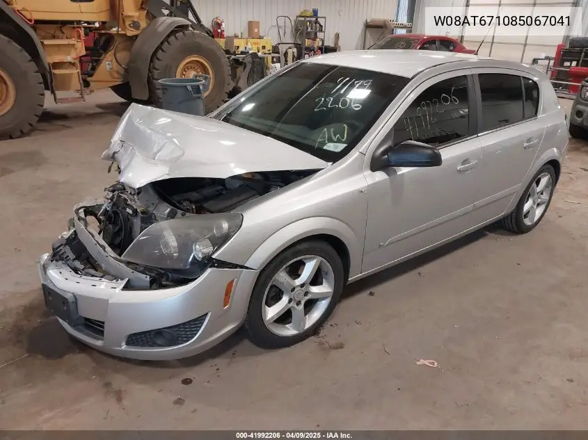 2008 Saturn Astra Xr VIN: W08AT671085067041 Lot: 41992206