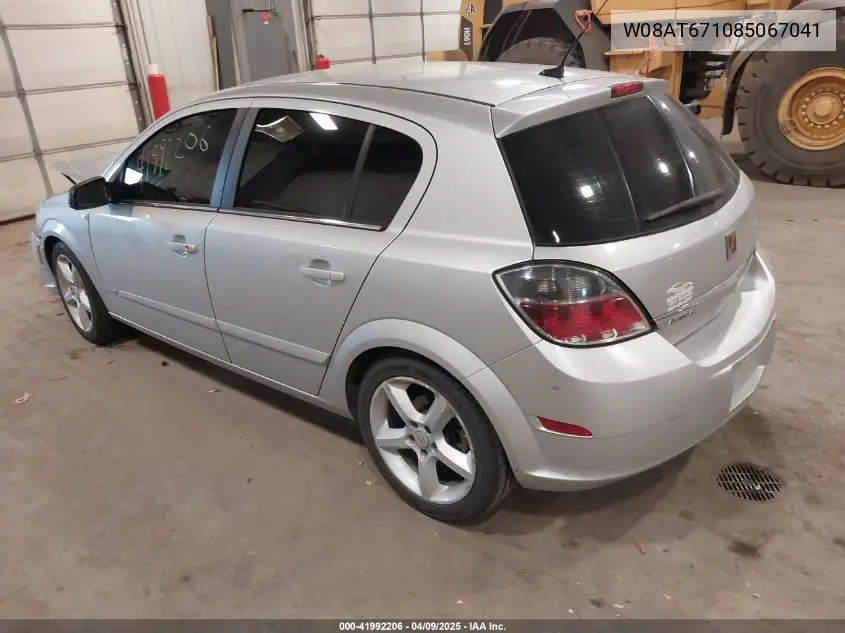 2008 Saturn Astra Xr VIN: W08AT671085067041 Lot: 41992206