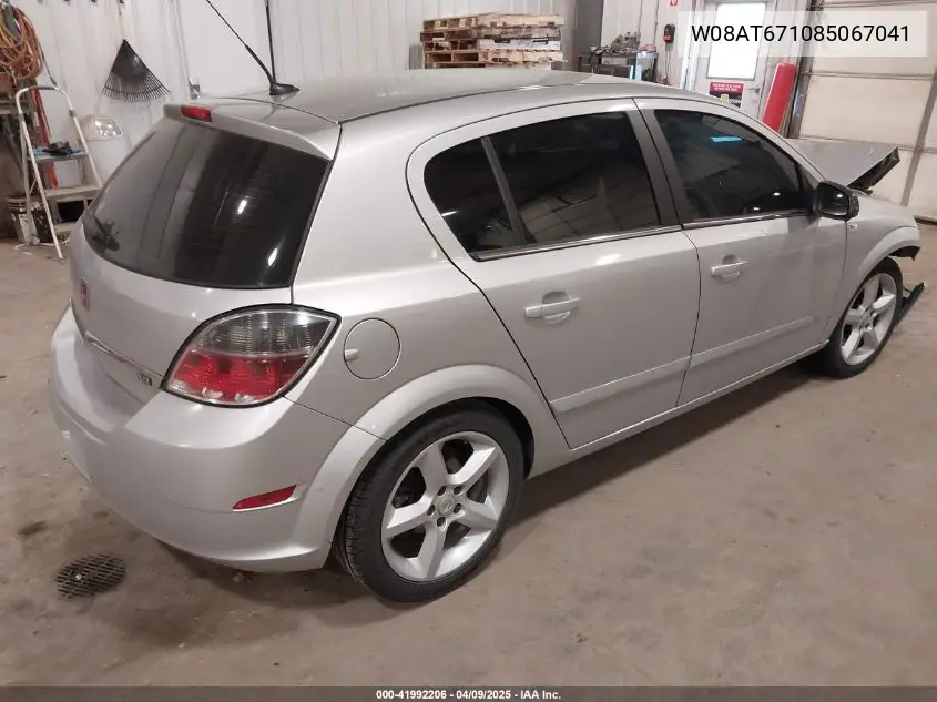 2008 Saturn Astra Xr VIN: W08AT671085067041 Lot: 41992206
