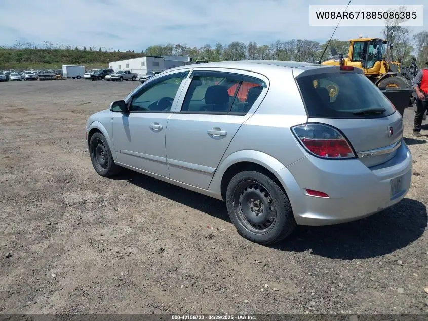 2008 Saturn Astra Xe VIN: W08AR671885086385 Lot: 42156723