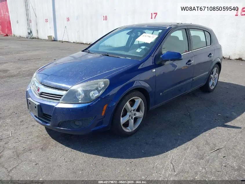 2008 Saturn Astra Xr VIN: W08AT671085059540 Lot: 42179672