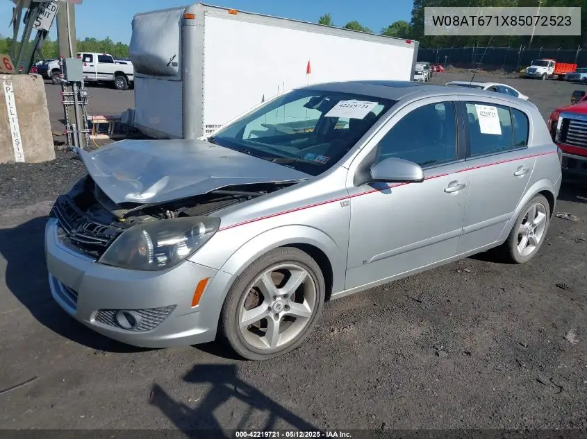 2008 Saturn Astra Xr VIN: W08AT671X85072523 Lot: 42219721