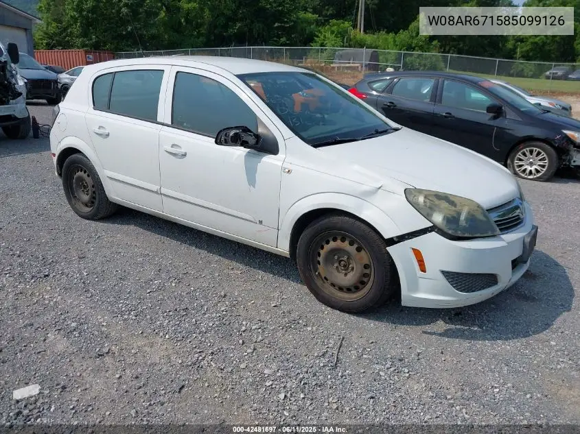 2008 Saturn Astra Xe VIN: W08AR671585099126 Lot: 42481697