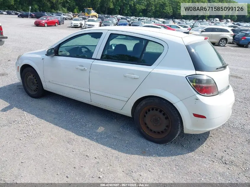 2008 Saturn Astra Xe VIN: W08AR671585099126 Lot: 42481697