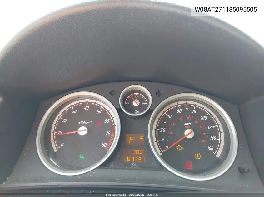 2008 Saturn Astra Xr VIN: W08AT271185095505 Lot: 42574944