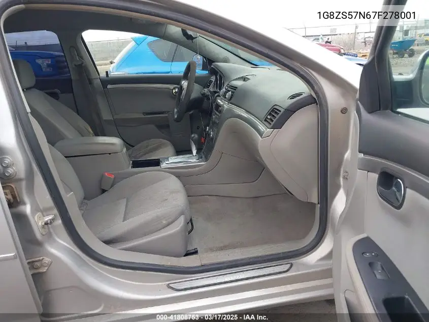 2007 Saturn Aura Xe VIN: 1G8ZS57N67F278001 Lot: 41808753