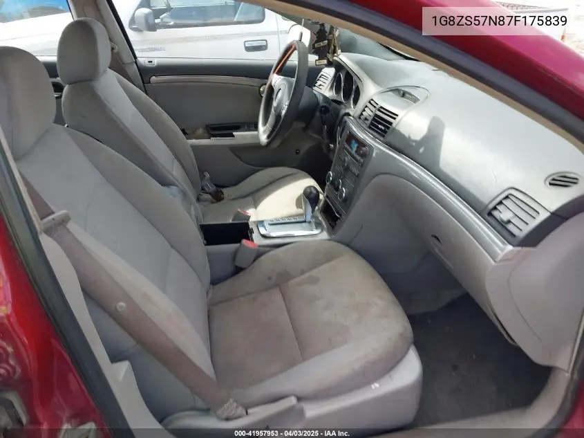 2007 Saturn Aura Xe VIN: 1G8ZS57N87F175839 Lot: 41957953