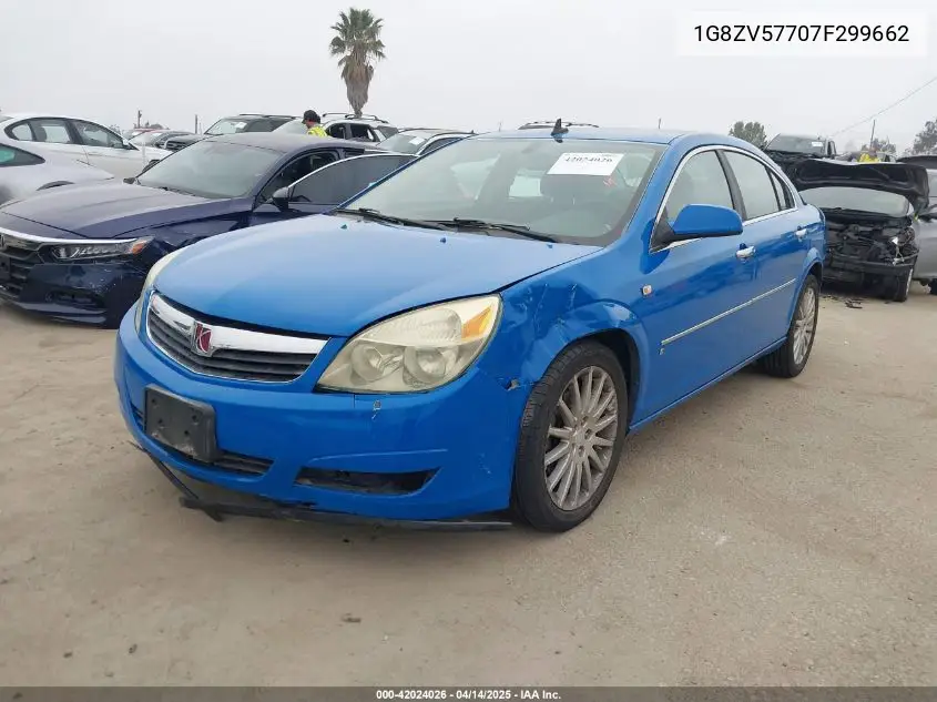 2007 Saturn Aura Xr VIN: 1G8ZV57707F299662 Lot: 42024026