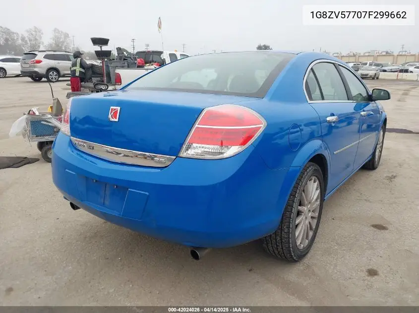 2007 Saturn Aura Xr VIN: 1G8ZV57707F299662 Lot: 42024026