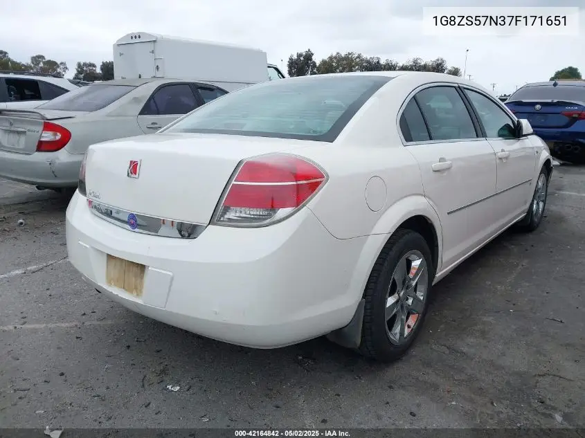 2007 Saturn Aura Xe VIN: 1G8ZS57N37F171651 Lot: 42164842