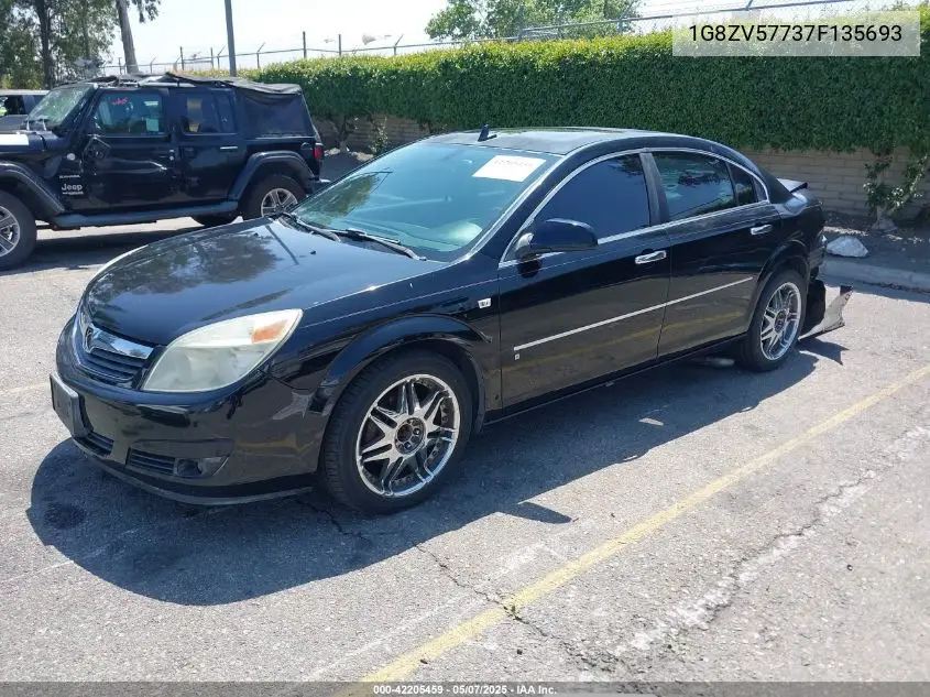 2007 Saturn Aura Xr VIN: 1G8ZV57737F135693 Lot: 42205459