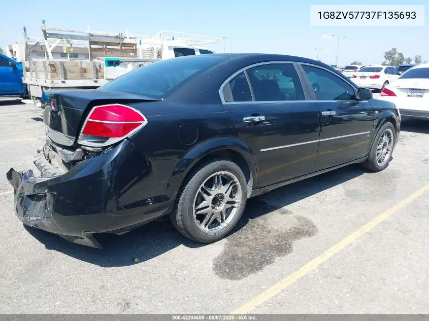 2007 Saturn Aura Xr VIN: 1G8ZV57737F135693 Lot: 42205459