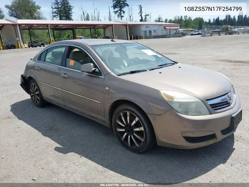 2007 Saturn Aura Xe VIN: 1G8ZS57N17F254799 Lot: 42207766
