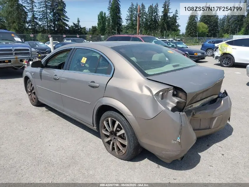 2007 Saturn Aura Xe VIN: 1G8ZS57N17F254799 Lot: 42207766