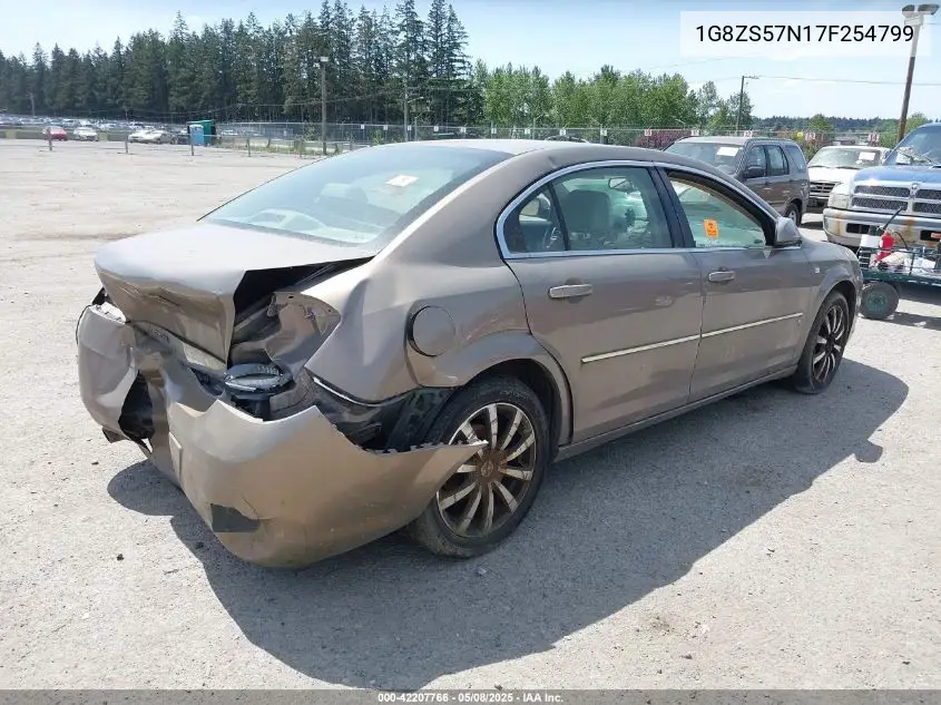 2007 Saturn Aura Xe VIN: 1G8ZS57N17F254799 Lot: 42207766