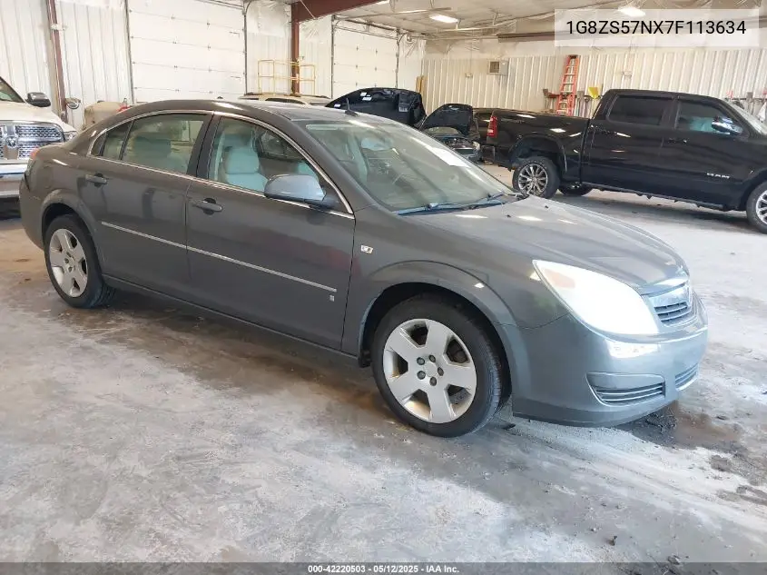 2007 Saturn Aura Xe VIN: 1G8ZS57NX7F113634 Lot: 42220503