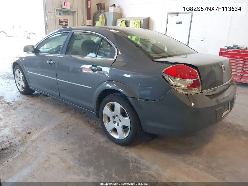 2007 Saturn Aura Xe VIN: 1G8ZS57NX7F113634 Lot: 42220503