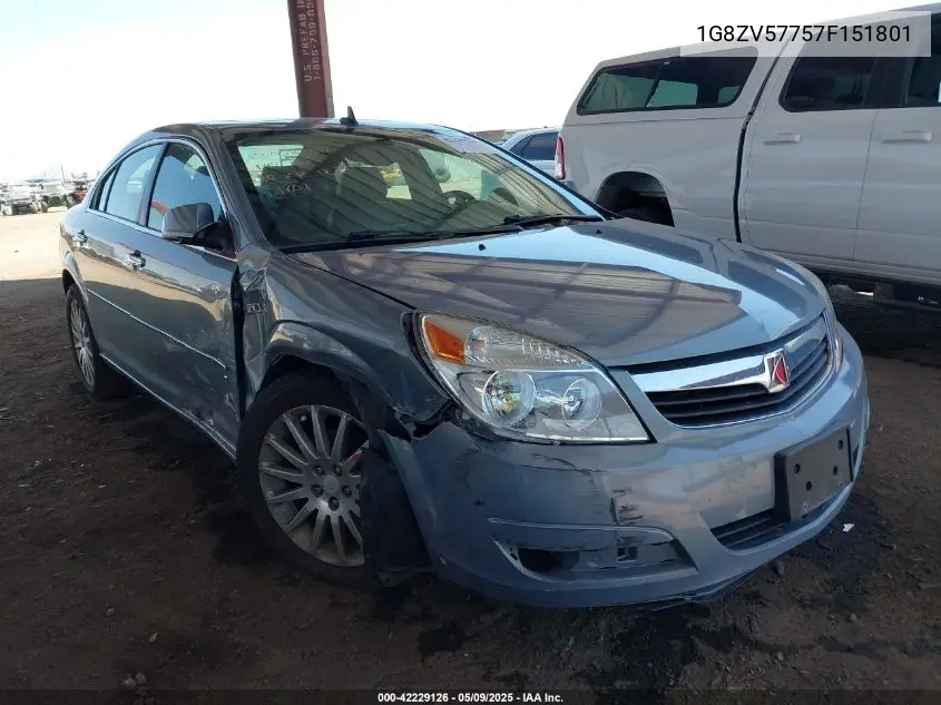 2007 Saturn Aura Xr VIN: 1G8ZV57757F151801 Lot: 42229126