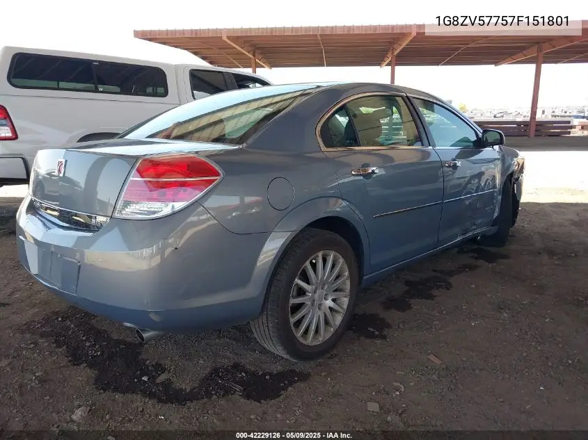 2007 Saturn Aura Xr VIN: 1G8ZV57757F151801 Lot: 42229126