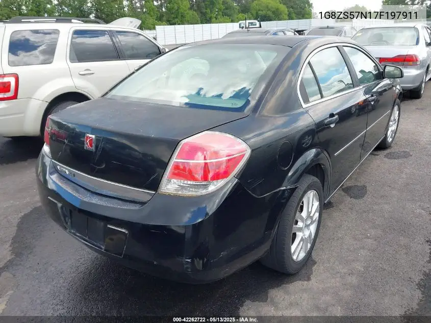 2007 Saturn Aura Xe VIN: 1G8ZS57N17F197911 Lot: 42262722