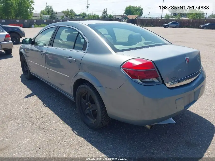 2007 Saturn Aura Xe VIN: 1G8ZS57N17F174838 Lot: 42412321