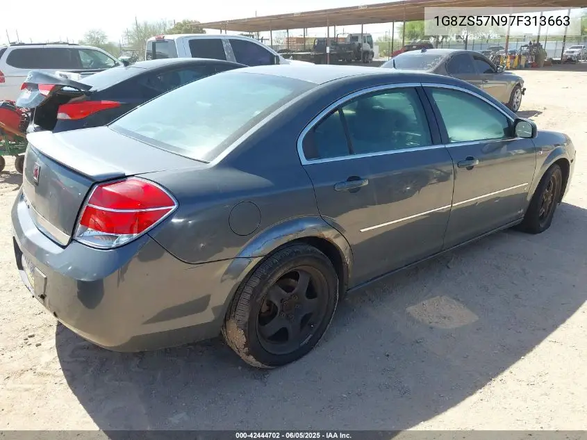 2007 Saturn Aura Xe VIN: 1G8ZS57N97F313663 Lot: 42444702