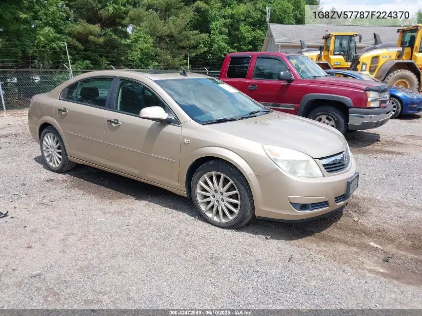 2007 Saturn Aura Xr VIN: 1G8ZV57787F224370 Lot: 42472549