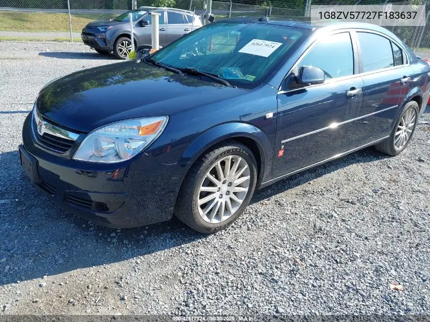 2007 Saturn Aura Xr VIN: 1G8ZV57727F183637 Lot: 42617924