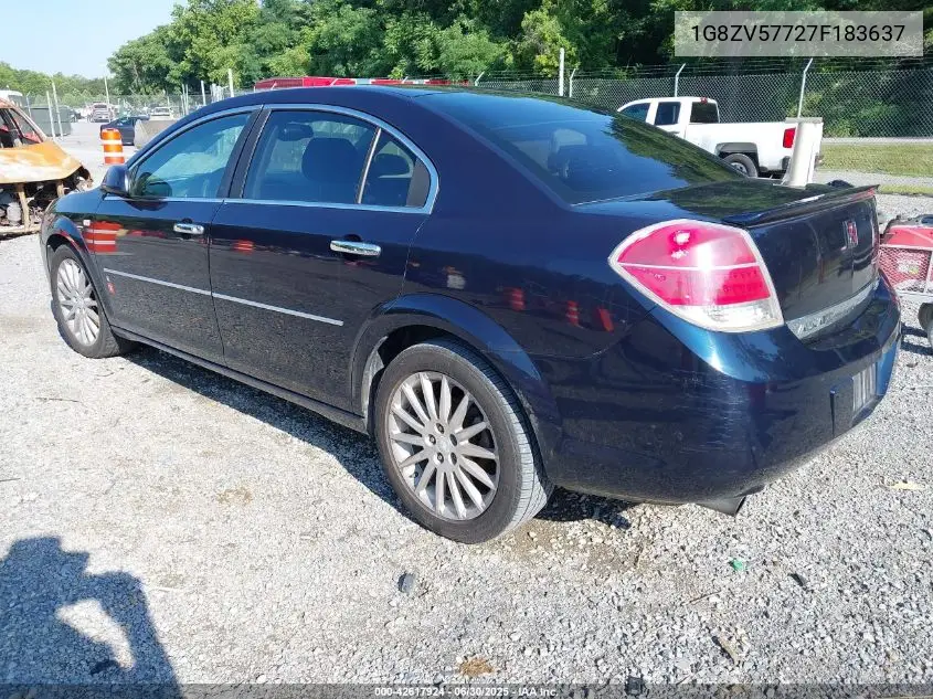 2007 Saturn Aura Xr VIN: 1G8ZV57727F183637 Lot: 42617924