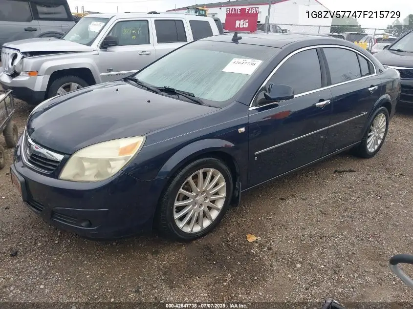 2007 Saturn Aura Xr VIN: 1G8ZV57747F215729 Lot: 42647738