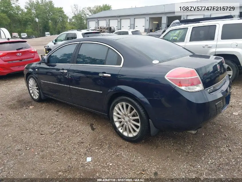 2007 Saturn Aura Xr VIN: 1G8ZV57747F215729 Lot: 42647738