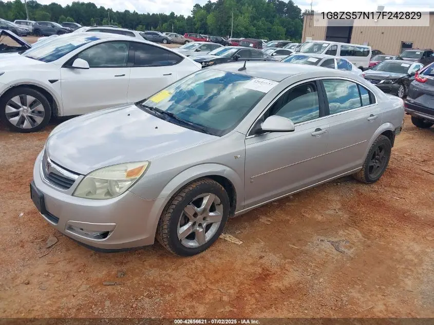 2007 Saturn Aura Xe VIN: 1G8ZS57N17F242829 Lot: 42656621