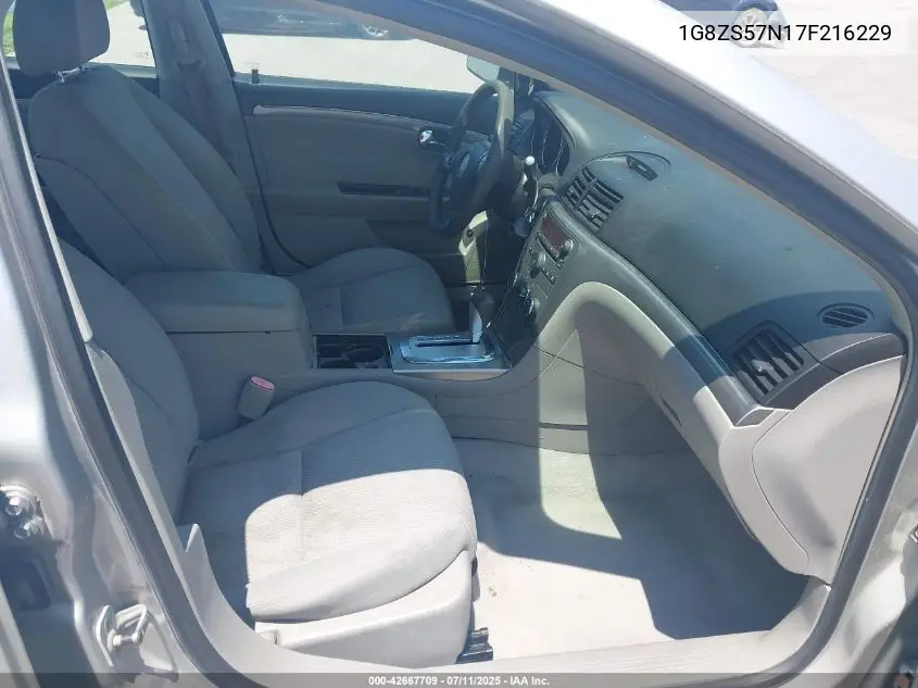 2007 Saturn Aura Xe VIN: 1G8ZS57N17F216229 Lot: 42667709