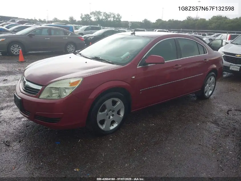2007 Saturn Aura Xe VIN: 1G8ZS57N67F132598 Lot: 42684168