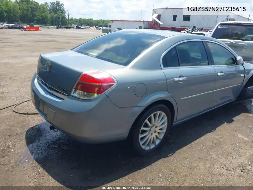 2007 Saturn Aura Xe VIN: 1G8ZS57N27F235615 Lot: 42717388