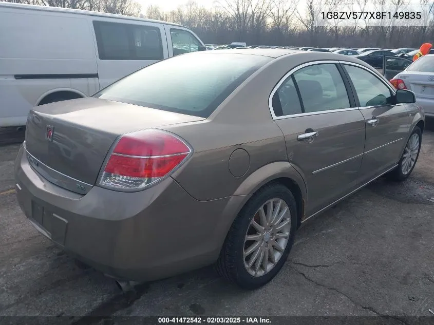 2008 Saturn Aura Xr VIN: 1G8ZV577X8F149835 Lot: 41472542