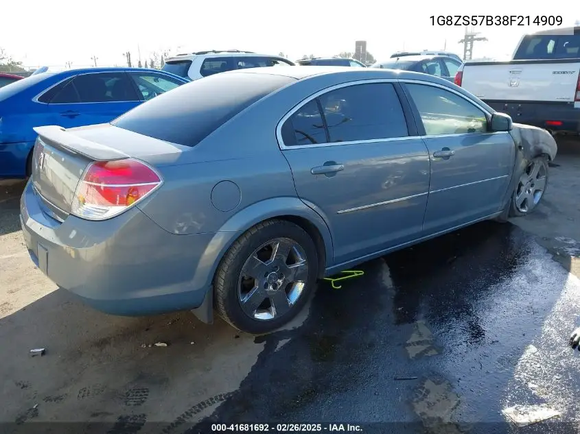 2008 Saturn Aura Xe VIN: 1G8ZS57B38F214909 Lot: 41681692