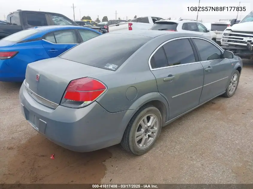 2008 Saturn Aura Xe VIN: 1G8ZS57N88F177835 Lot: 41817408