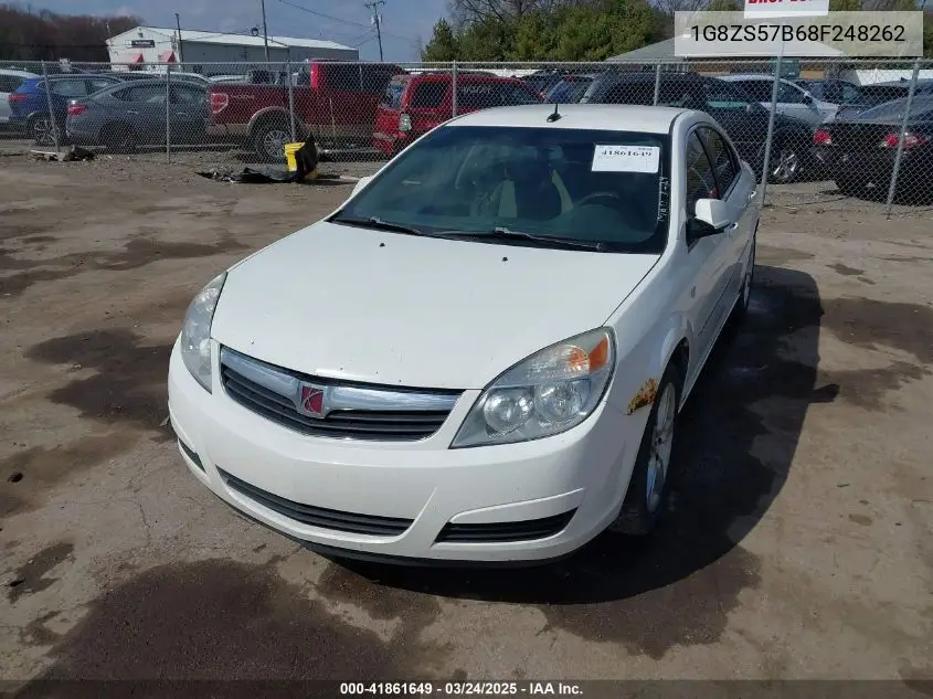 2008 Saturn Aura Xe VIN: 1G8ZS57B68F248262 Lot: 41861649