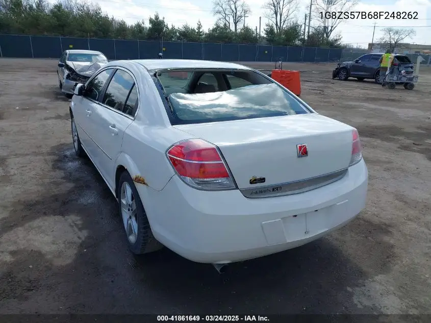 2008 Saturn Aura Xe VIN: 1G8ZS57B68F248262 Lot: 41861649