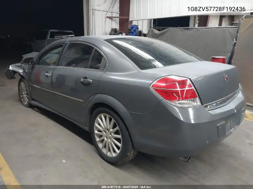 2008 Saturn Aura Xr VIN: 1G8ZV57728F192436 Lot: 41977318