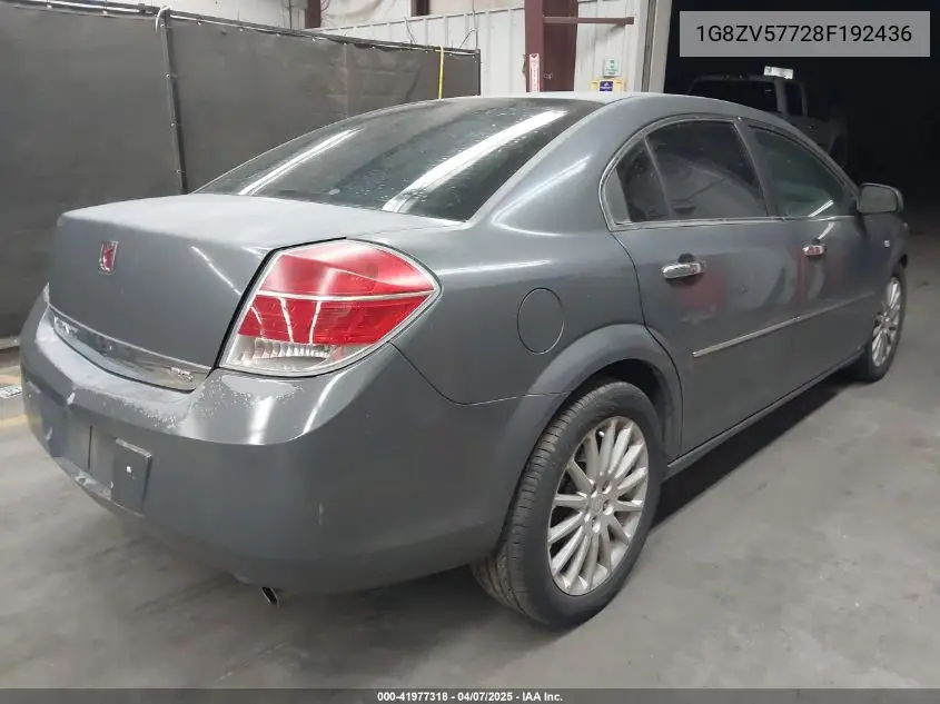 2008 Saturn Aura Xr VIN: 1G8ZV57728F192436 Lot: 41977318
